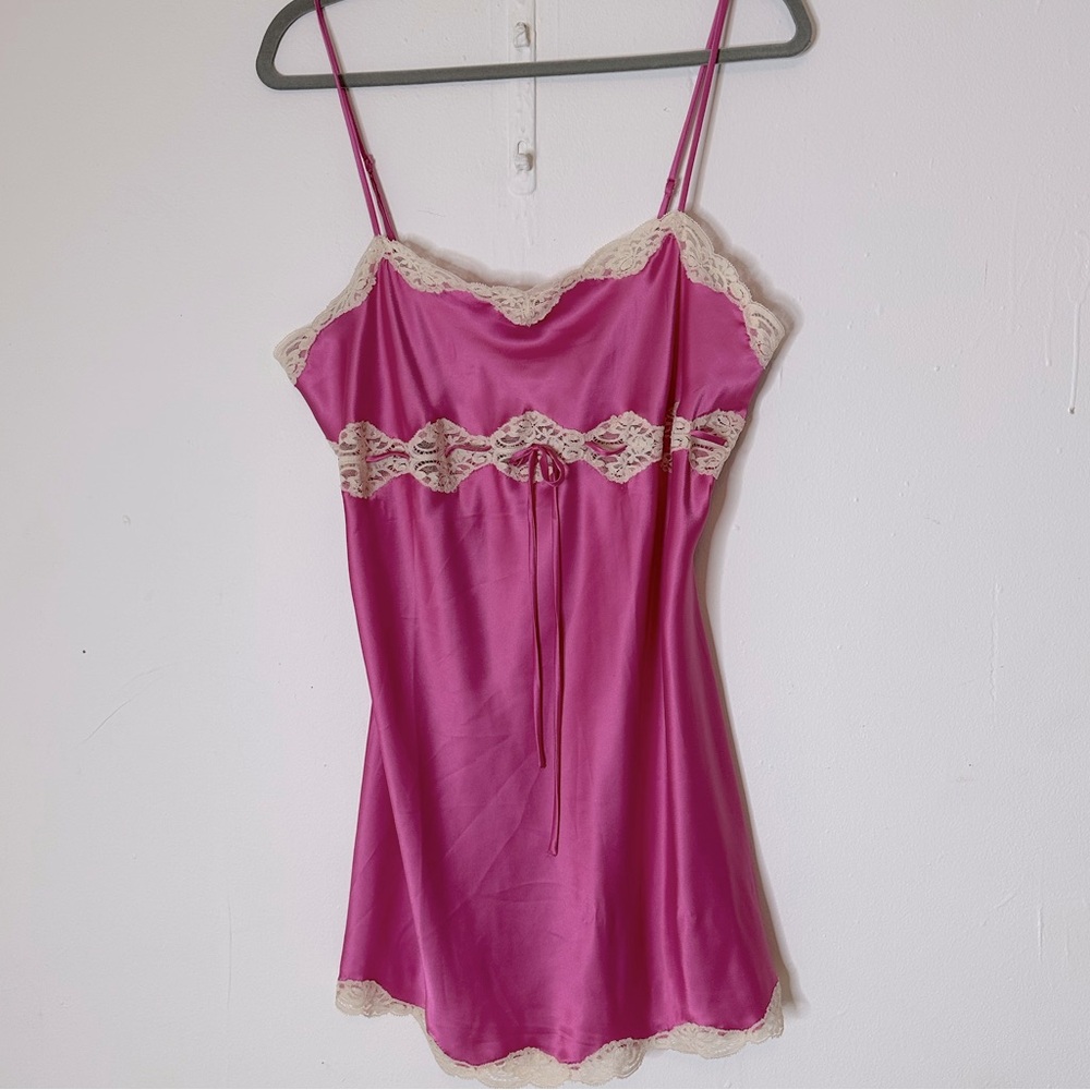 Victoria’s Secret Y2K Satin Slip Nightie Size Large Vintage Lingerie Size Large